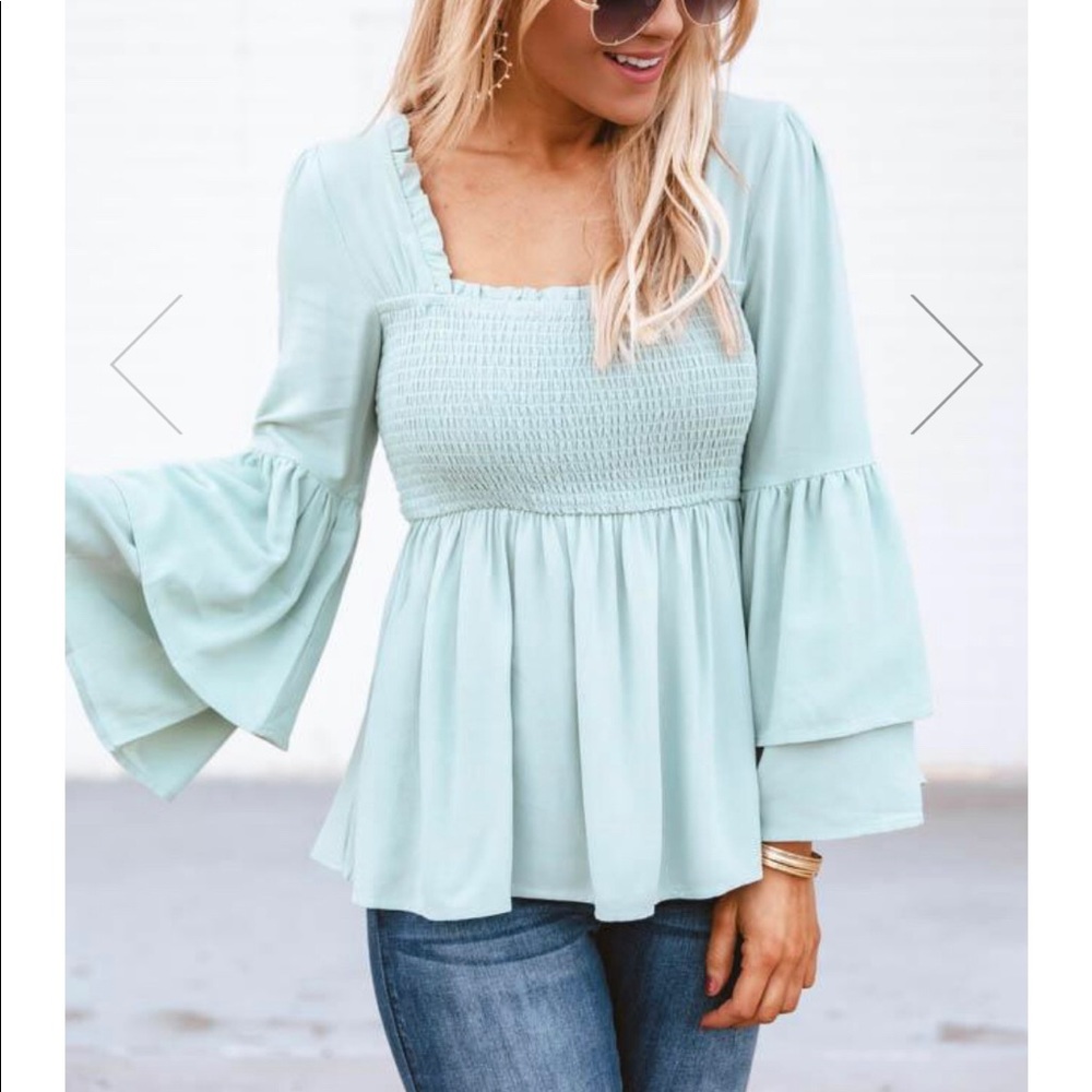 PinkLily a lifelong love letter sage blouse